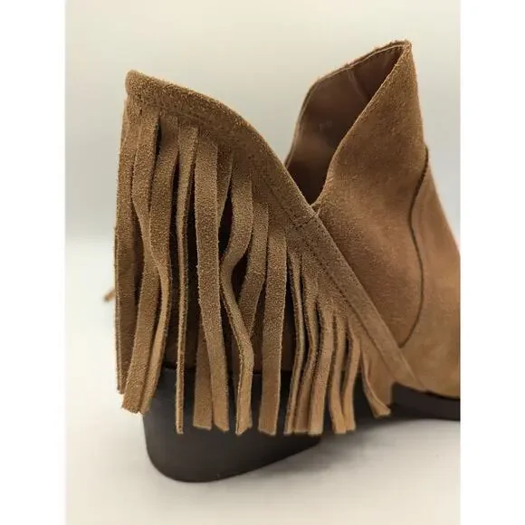 Trafaluc by Zara | Suede Fringed Ankle Boots | Size 41 (US W10.5) - Picture 12 of 12
